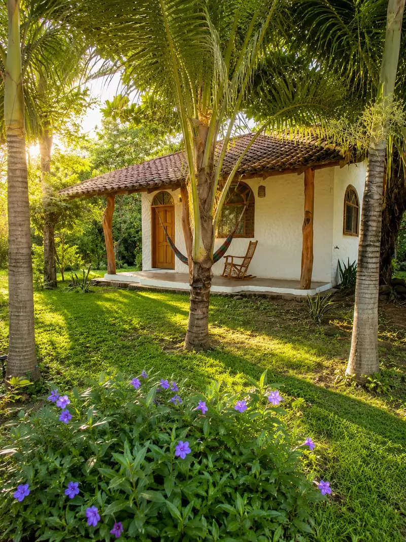 Jardín frente a la Casita Blanca