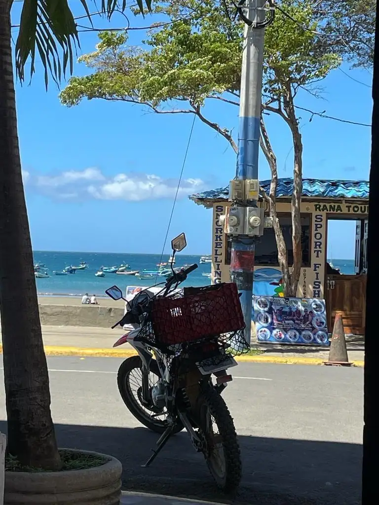 A street by the beach in San Juan del Sur